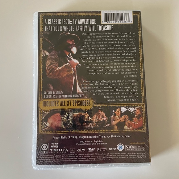 5 for $10!📀 Grizzly Adams Complete Series DVD - Picture 2 of 3